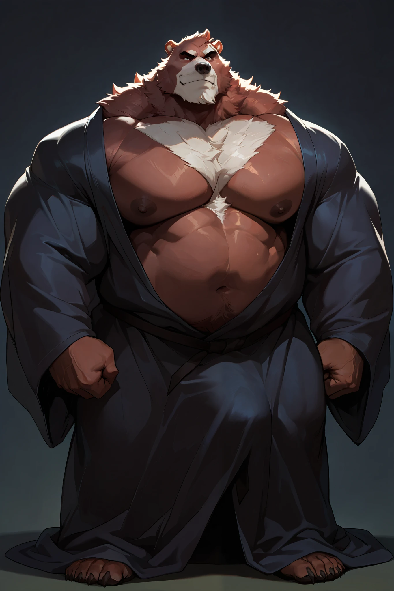 stand、whole body、Ultra-detailed illustrations、Ultra-precise expression、masterpiece、Highest quality、ultra High resolution、High resolution、Hiromitsu Takeda Style、White background、Simple Background、stand、whole body、Completely naked、One old man、solo、Vulgar expression、(How:1.2)、bald、fat、Sweat、pubic hair、Extra thick penis、Huge penis、erection、barefoot、fat、