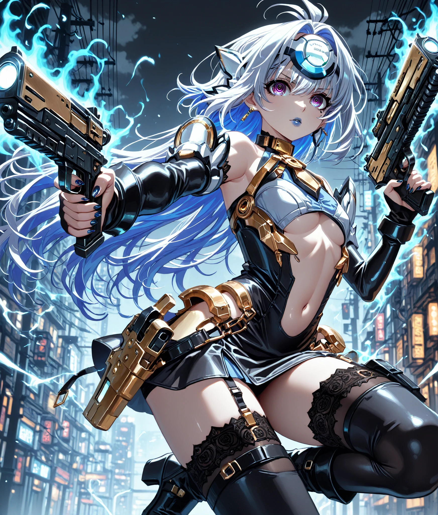 (comic book style),(line drawing_anime),(cowboy shot, highest quality, ),(Laura Budd Photo:1.2),(Laura Add Details:1.0),8k, flat color:0.8,(1 girl,smile 1.5)、(1 Riding a steampunk style bike.5)、(classic style bike 1.5)、(Highly decorative and complex mechanical steampunk fashion, lace flare dolphin hat、(goggles 1.5)、machinery background、Gear background、Complex mechanized steampunk cityscape 1.5),