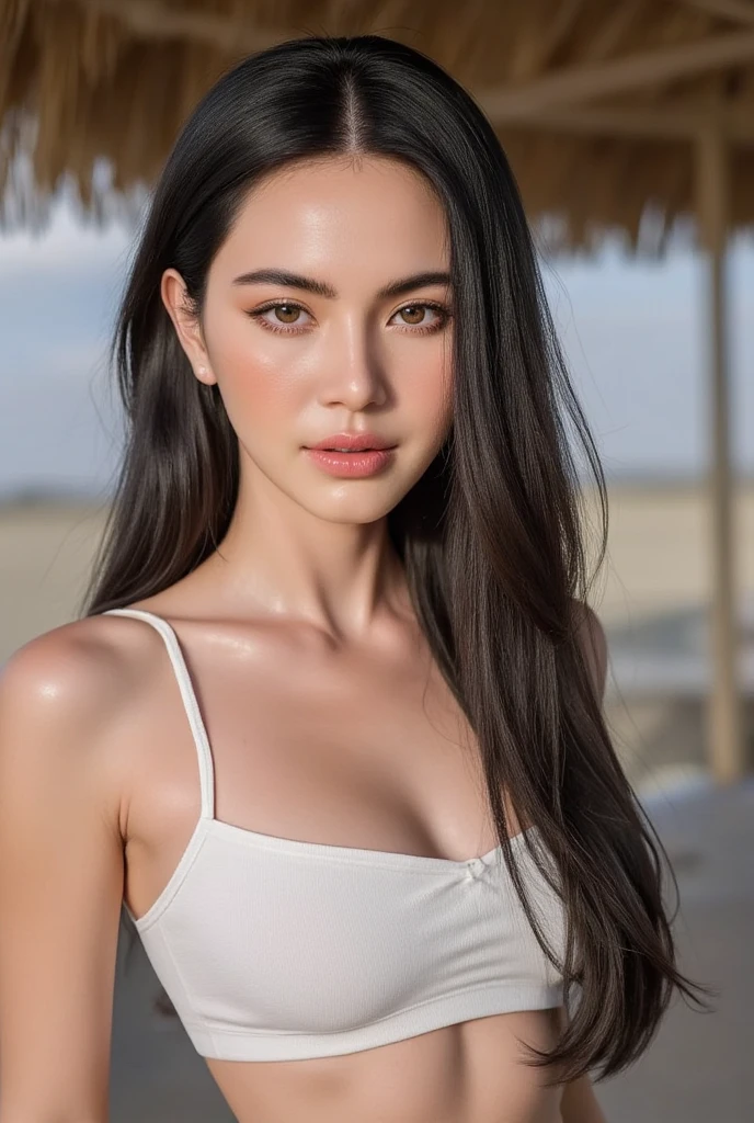 a close up of a woman in a white bikini posing for a picture, Violet Myers, angelablanca, basia tran, Amazing beauty, Thick, Amazing beauty, chica sexy, white bikini, 22 years, 21 years, asian, vanessa ives, 2 4 year old female model, beautiful body and face, Instagram Template