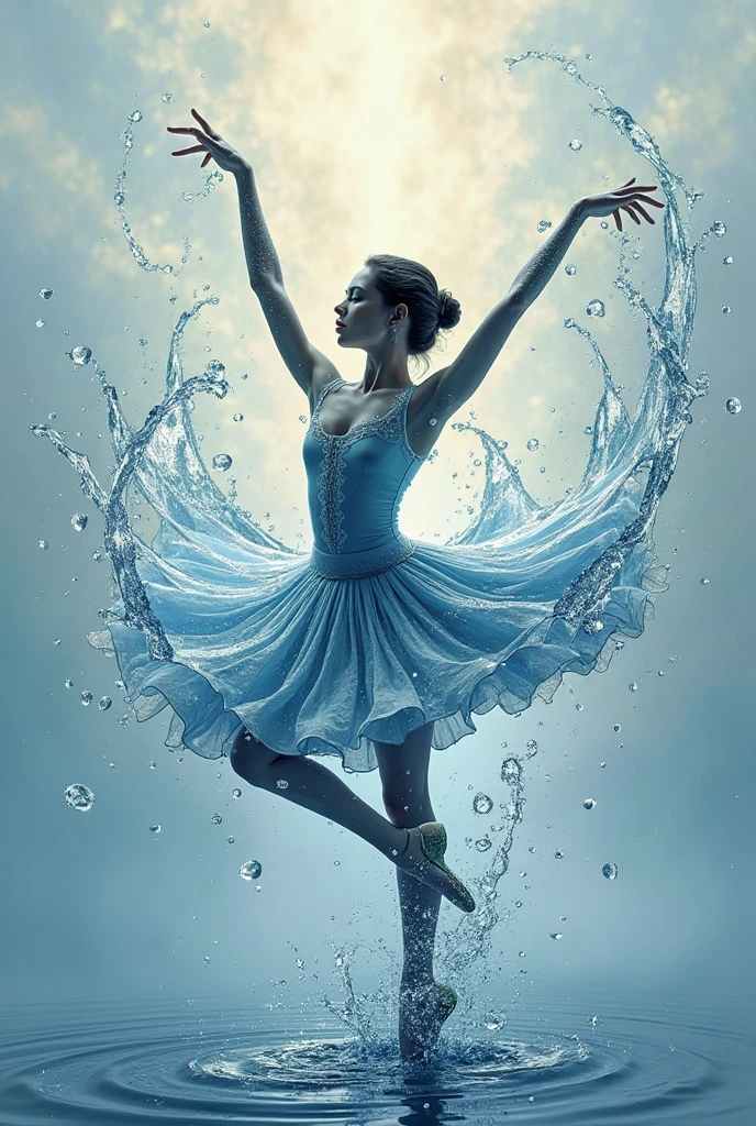 water splash,beautiful ballerina wearing a watce dress,water splash,rain,highly detailed, sharp focus, studio photo, highly detailed, dynamic shot, masterpiece, intricate, hdr, cinematic shot,ral-elctryzt
