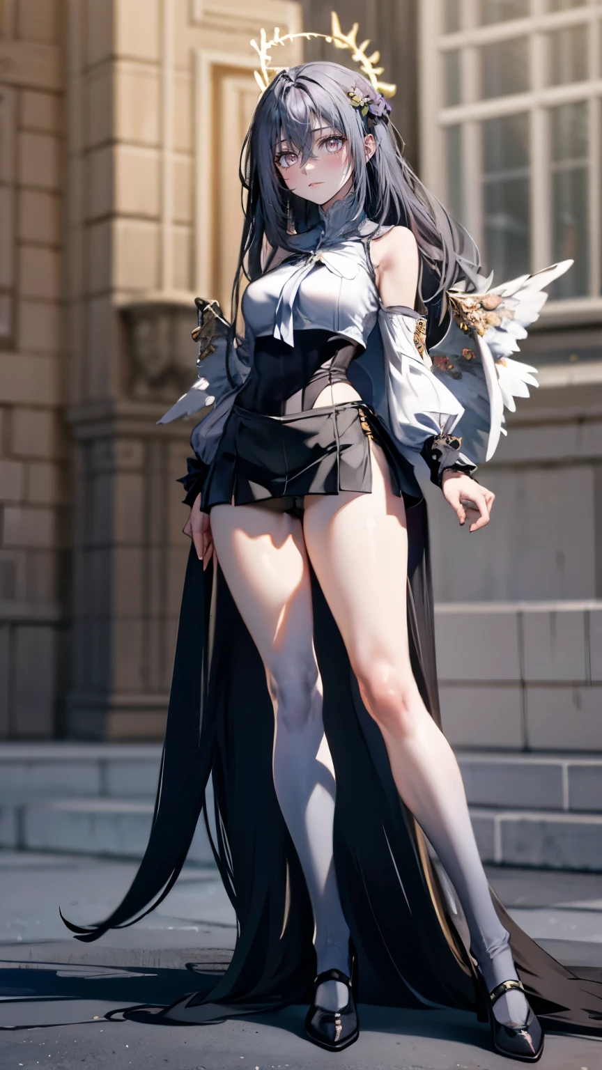 3 girls. beautiful girl . . long legs . beautiful legs . spats. thick legs. The model's body is constrained by VS . curvy body . Body Like Model . miniskirt . SHORTS . Knee Socks . Like a Wizard