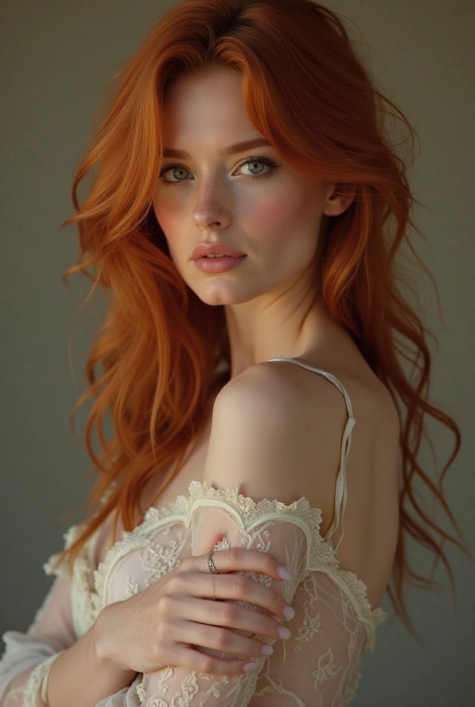 belle fille, greek model, Mannequin de 23 ans, redhead model looking at the camera, woman with a beautiful face, long hair woman,