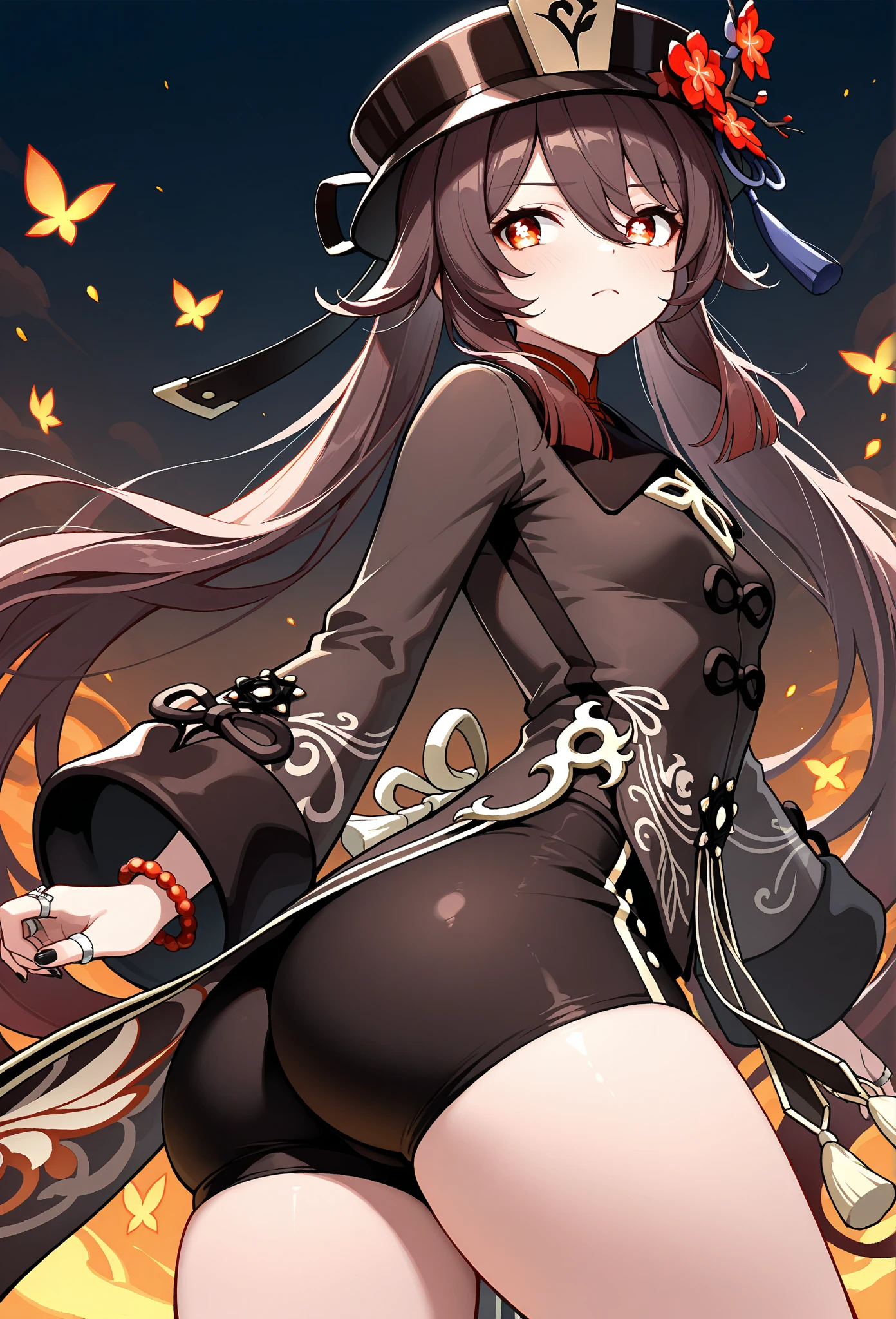 masterpiece, (Best quality:1.2), highres, (scenary), (reindeer costume;1.4), hood up, open mouth, <lora:hutao1-000009:1>, hutaodef, hutao /(reindeer costume/), (red eyes:1.3) /(hutaodef/),