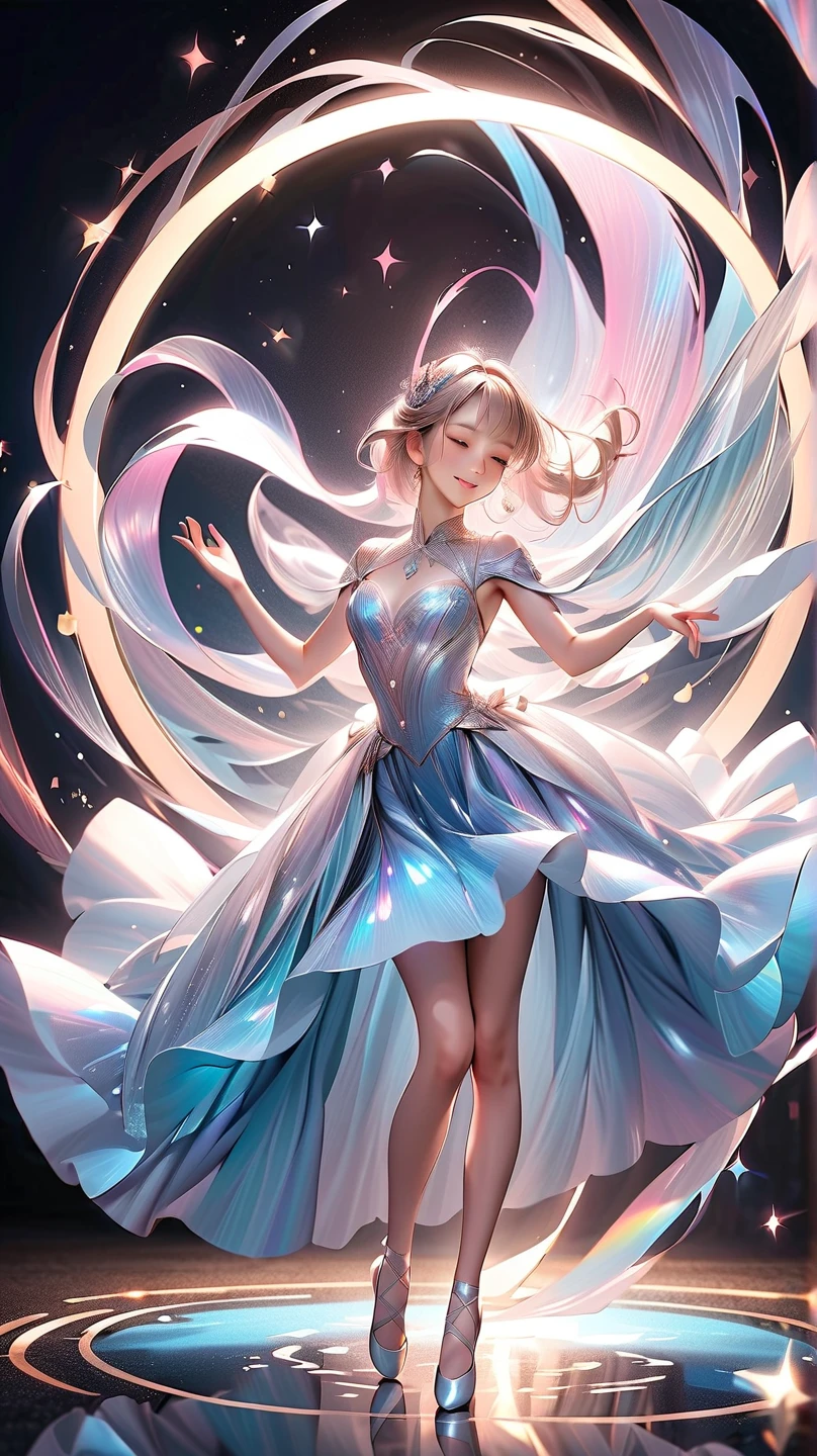 1 girl ，anime big breast，Short dress，Camelier top，Small dress，facing to audience，The clothes are slightly transparent，Long hair，Small bare breasts，On the wall，Spread your legs slightly，There are small beads of sweat，White panties