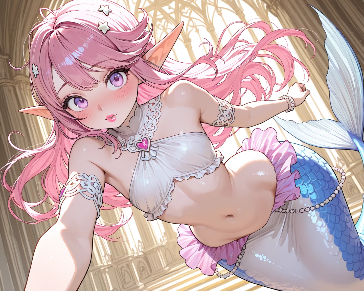 Score_9, score_8_up, 4k, 8k, detailed face, source_anime, smug fairy girl with small breasts, young girl, skimpy outfit, flying, ass, pert ss, thick thighs, presenting ass, pink hair, long hair, pink outfit, slutty,