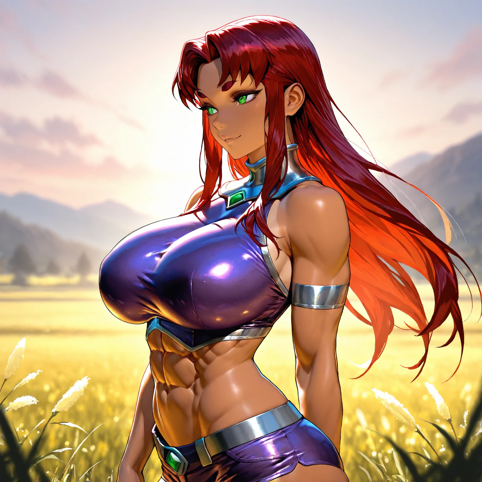 (took\), 1 girl, Alone, old, jewelry, sexy, armpits, front view, naked, gerudo, belly button, abs, big legs, exposed tits, vagina, Wide hips, naked, gorda ,fat ,adult, Big woman, wide woman 