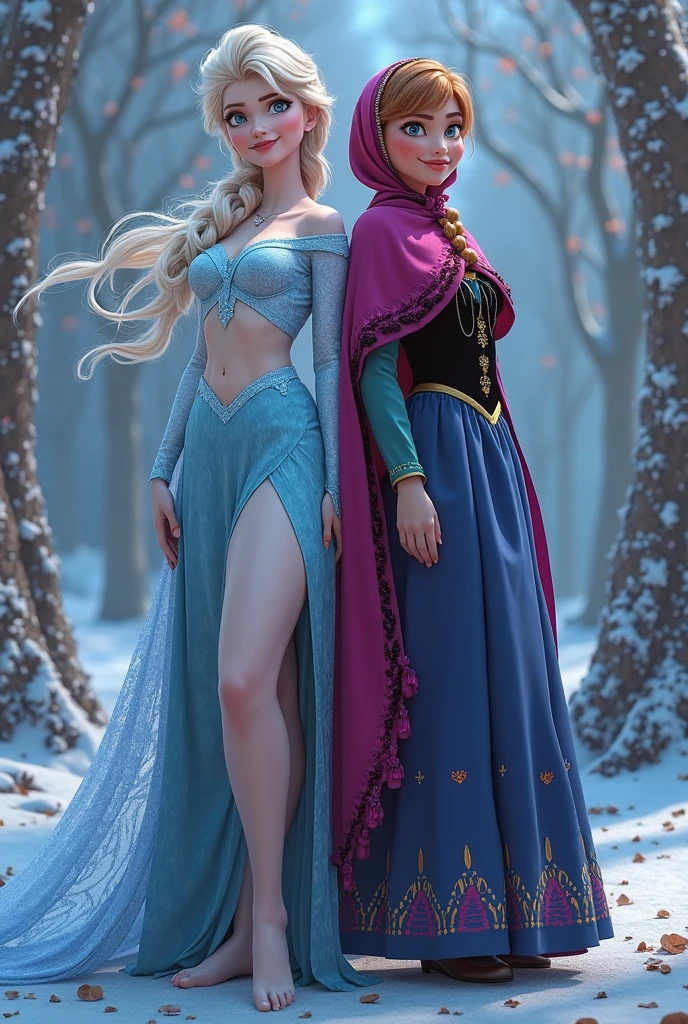 (((full body photo))) Elsa and Anna 8K