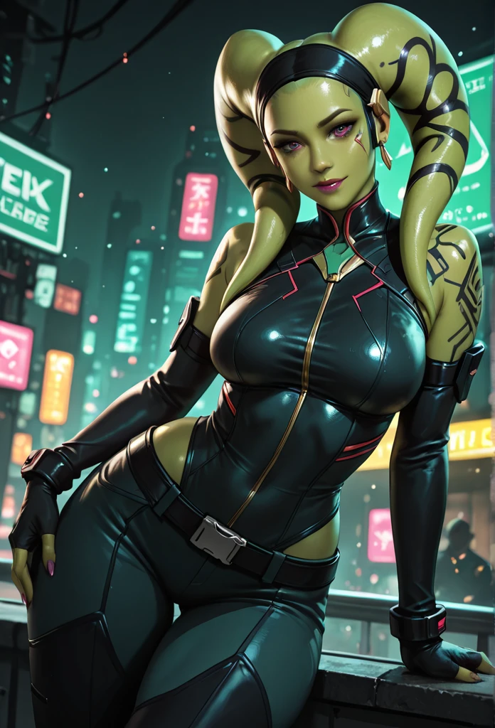 Hyper realistic super detailed sexy Mitsuri Kanroji, NSFW, Very detailed, expressions faciales sexy, seductive facial expressionace detail: 1.4): 0.4], 16K resolution, 4k resolution, dinamic lighting, High definition resolution, (sexy pose, Position attrayante), (hyper realistic: 1.4),  , (sun light: 1), (pleine hauteur: 1.8),(contrasting background: 1.5), (Anatomy of the hyperrealistic arm), (Hyperrealistic anatomy of the legs), (peau propre), (lighting cinematic: 1.7), (intime), (Technologie NVIDIA RTX Ray Tracing), (Ventre plat parfait), (image couleur),Create a 4K resolution, ultra-realistic, and extremely detailed artwork featuring a Mitsuri Kanroji in a corporate office setting with a provocative style. Mitsuri Kanroji  the central character in the artwork. She stands in front of a big glass window of a modern office offering a cityscape view.

 ((Mitsuri Kanroji (from "demon slayer"))), a girl with long green-pink gradient hair and green eyes, green hair, gradient hair, multicolored hair, long hair. She has a commanding presence. She has a provocative yet professional silhouette, with a tailored business suit that subtly emphasizes her figure. Her makeup  bold, with striking red lips and a gaze that demands attention.

She  dressed provocatively,  a bold fashion statement. yellow leotard, orange leotard, thigh gap, bare shoulders, a touch of glamour to her overall appearance. shy and faint smile