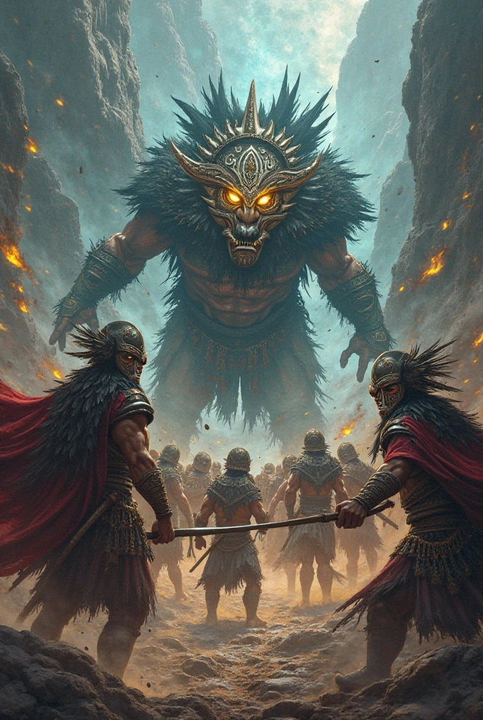 there are many people in a battle with swords and armor, warhammer fantasy battle, warhammer fantasy art, epic battlescene, epic fantasy game art, wallpaper d&d art, d & d fantasy digital art, fantasy epic digital art, dungeons and dragons fantasy art, epic rpg artwork, epic fantasy painting, warhammer art, warhammer chaos, epic fantasy artwork