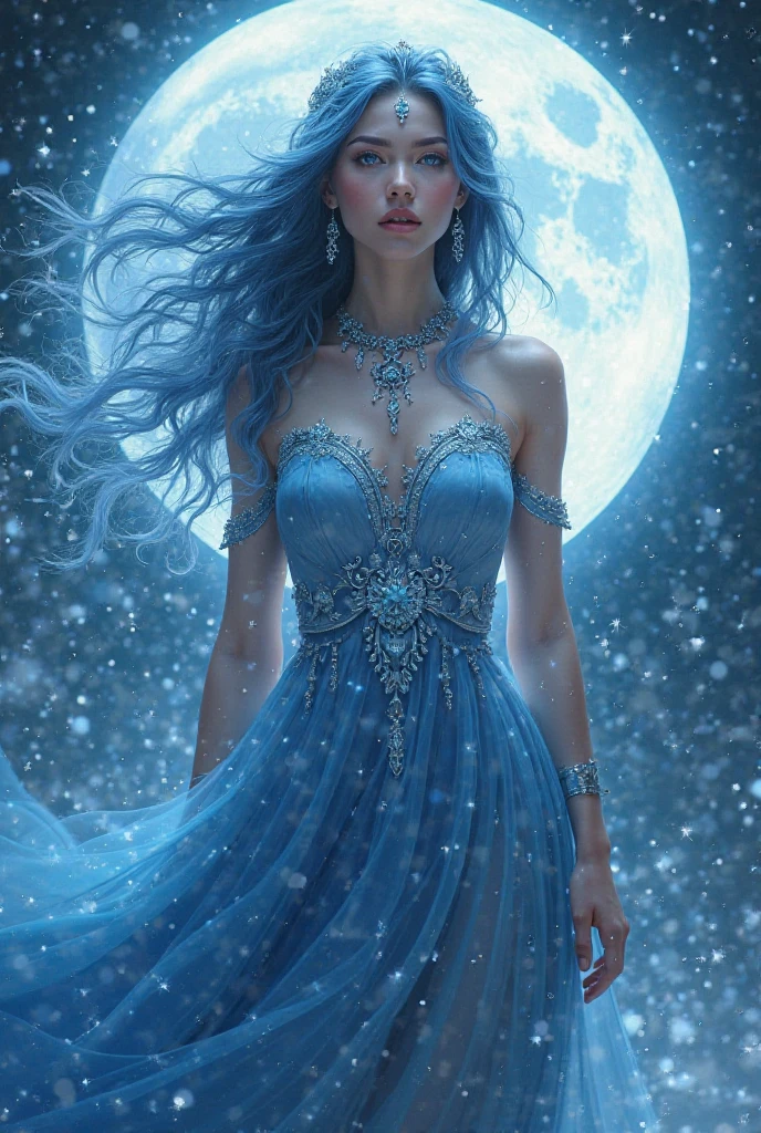 A captivating digital masterpiece featuring a woman with an eye-catching, icy-hued hairstyle, intricately entwined with a mesmerizing array of glowing, spherical spirit creatures. These enchanting beings emit vibrant, dazzling colors, creating an entrancing light show. The ethereal backdrop consists of floating islands, celestial bodies, and otherworldly clouds, plunging the viewer into a dark, cinematic fantasy world. This extraordinary composition brilliantly fuses elements of fashion, painting, and 3D render techniques, showcasing the artistry of conceptual art and inviting viewers to immerse themselves in a breathtaking, awe-inspiring realm., cinematic, dark fantasy, conceptual art, 3d render, fashion, painting