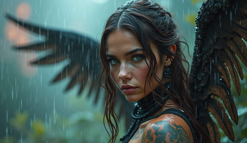 adriana lima, thick brown hair, hot , Ukrainian girl, wavy brown hair, Dasha Taran, pretty beautiful brunette, (solo one girl : 2.0),  Alberto seveso art, dancing sillhouette, water ink, ink water, ink cloud, alberto seveso art, loose painting style, intricate detail, cinematic lighting, octane render, 8k render, volumetric lighting