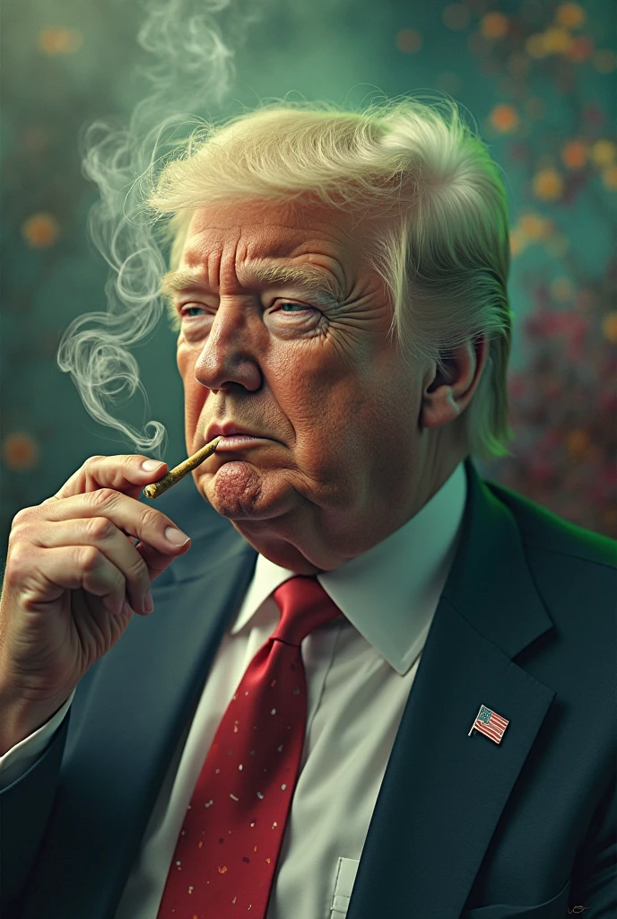 Smoking man on the moon