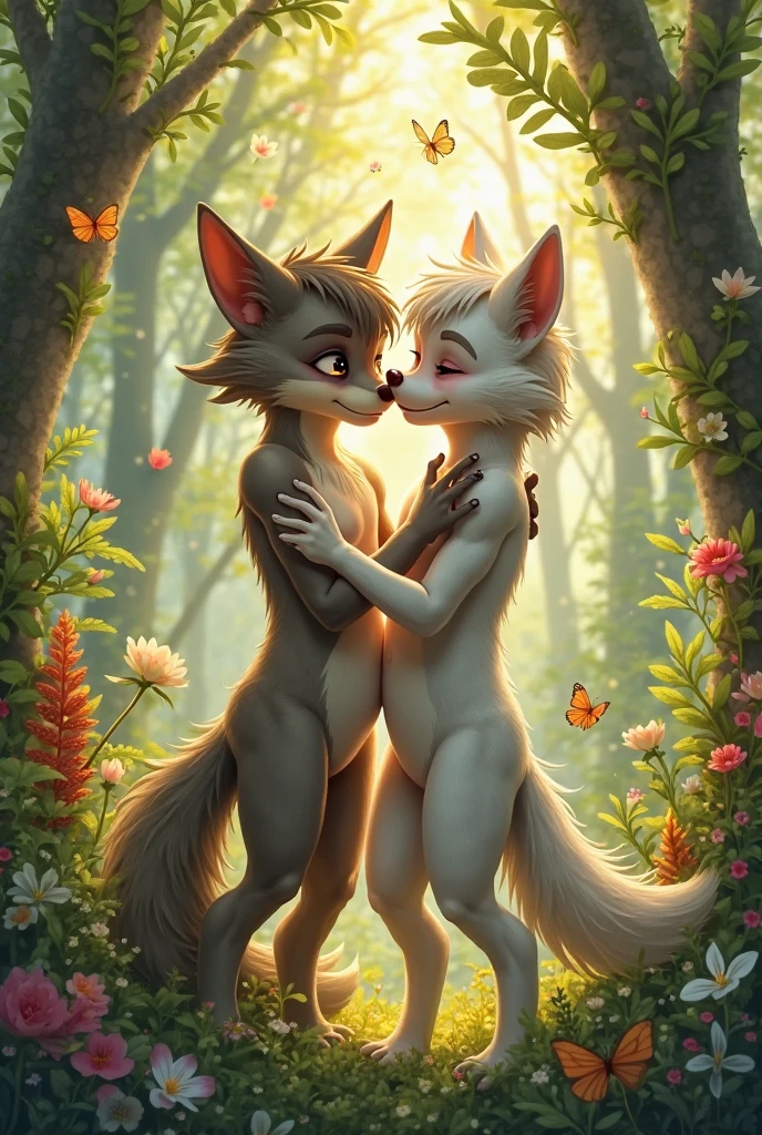 Yuno sexy furry version, (fucked) with vegetation