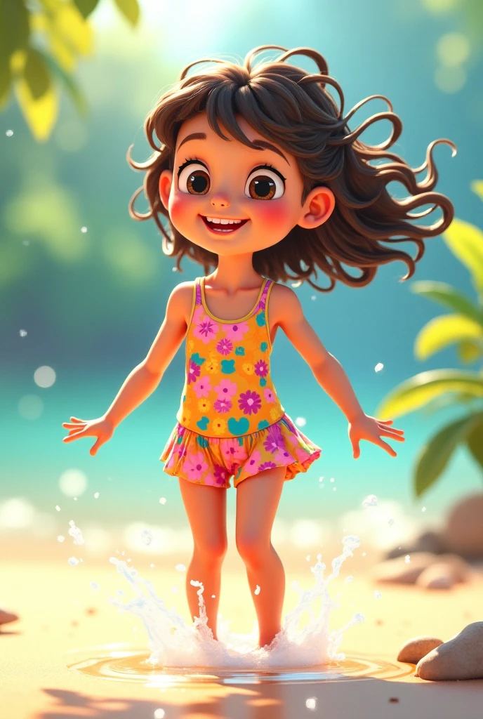 10 year old girl in swimsuit