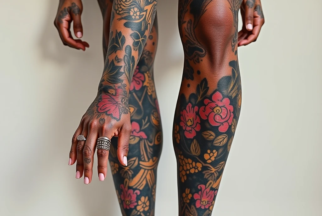 Tattoos on legs