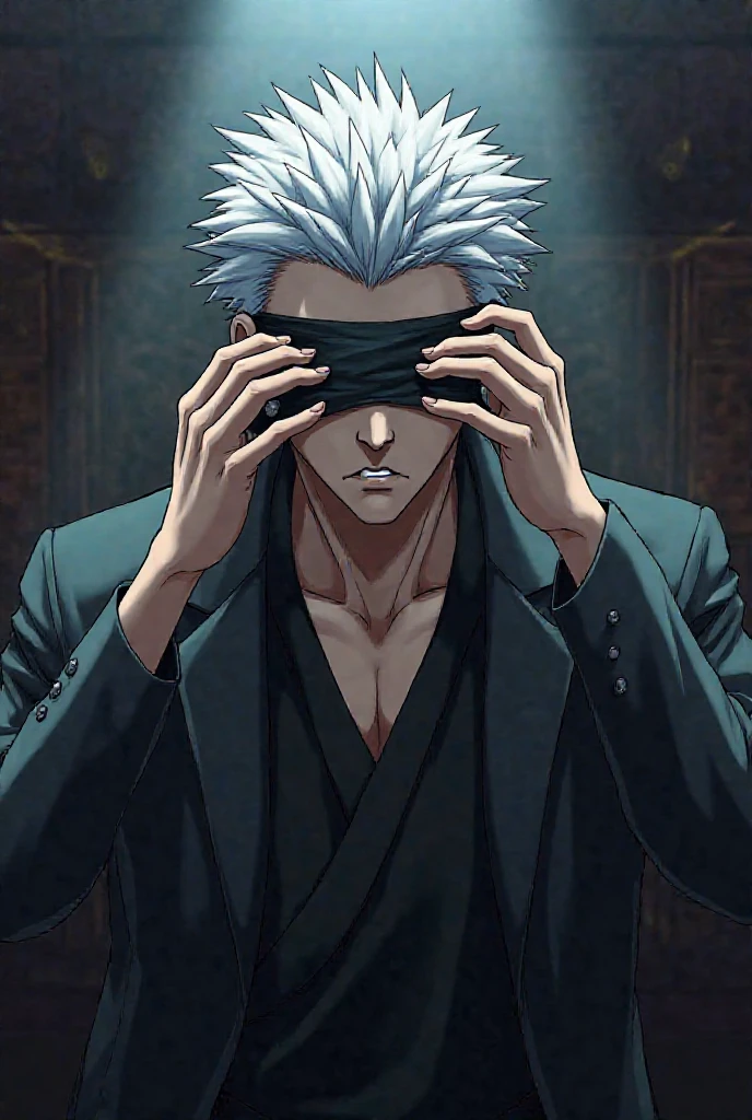 Gojo in this image in anime style