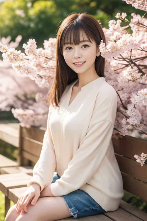 1girl,(RAW photo, best quality), (realistic, photo-realistic:1.4), masterpiece, an extremely delicate and beautiful, extremely detailed, 2k wallpaper, Amazing, finely detail, extremely detailed CG unity 8k wallpaper, ultra-detailed, highres, soft light, beautiful detailed girl, extremely detailed eyes and face, beautiful detailed nose, beautiful detailed eyes,cinematic lighting,perfect anatomy,slender body,
wearing a white turtleneck dress,white skirt(bokeh:1.2),smiling
at a flower park,sakura flowers,flower garden,
<lora:usa_lora:0.8>