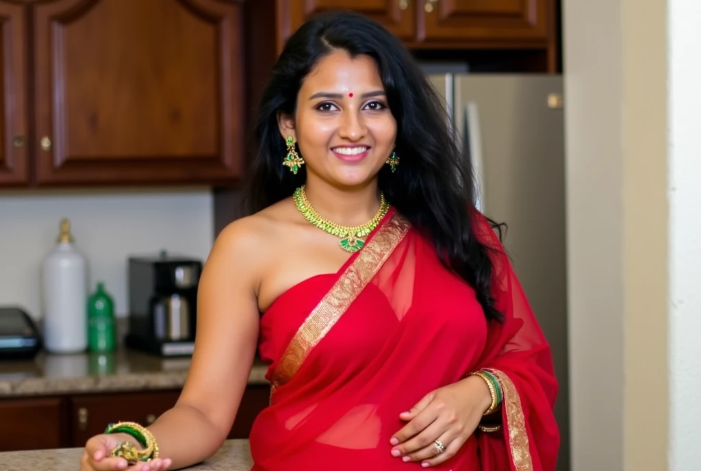 An Indian dusky girl, age of 24, laughing, wearing a black outiit, looking beautiful, at a restaurant eating food, black dress, mirror selfie, selfie from iPhone, selfie in front of a mirror, brown girl, dusky girl