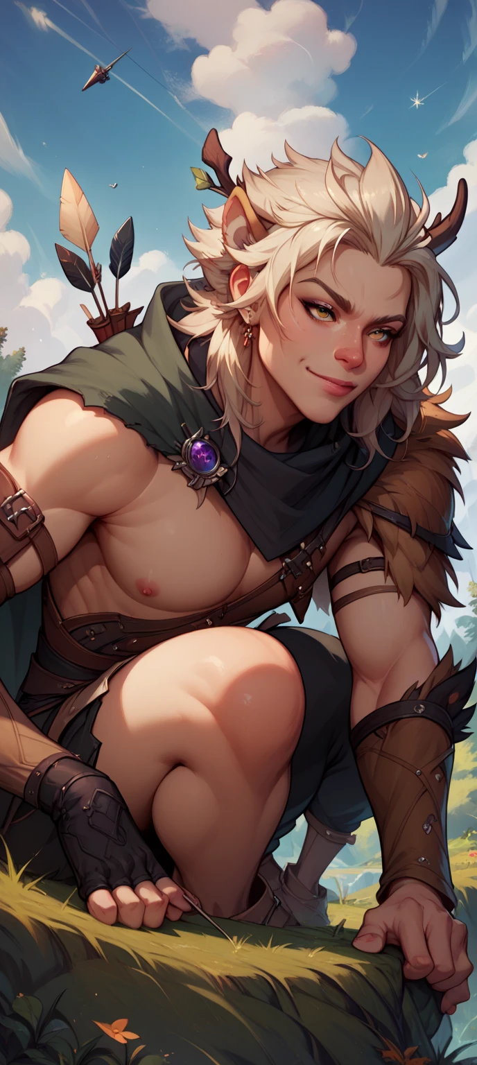 ,score_9, score_8_up, score_7_up, source_anime, 1boy, genderbend, femboy, big penis, huge penis, sitting, spreading legs, astrid hofferson, short messy hair, smug, shy, blush