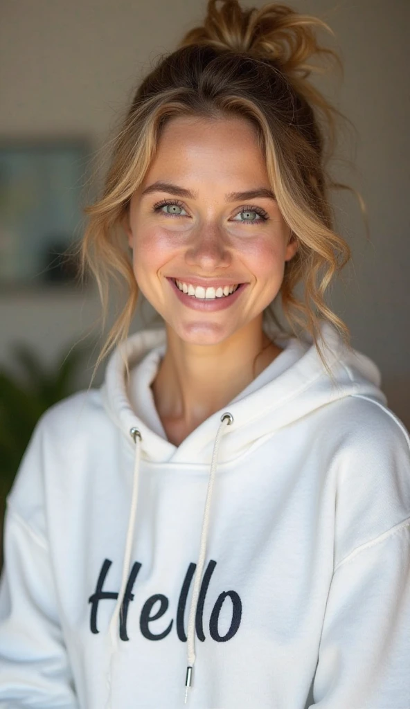 Cristia AOT, 1girl in, Solo, Krista Lenz, Smile, hair between eye, Blue eyes, Blonde hair, Jacket, Medium Hair,