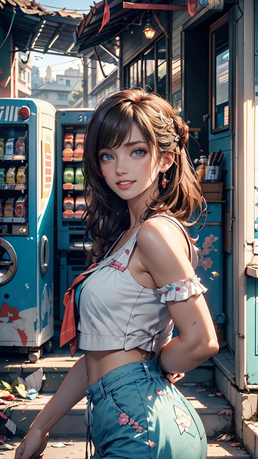 24-year-old female、Sexy proportions、Sexy、convenience store((Seven-Eleven、seven eleven))Part-time job at((work))