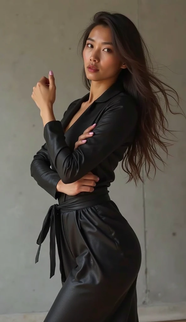 1girl,realistic,photorealistic,masterpiece,detailed,8k,best quality,perfect face,perfect outfit,perfect light,perfect skin,perfect makeup,perfect shadow,perfect reflection,sexy pose,wearing a winter costume,full body,<lora:more_details:1.0>,percing eyes,<lora:Alexv3:0.6>,<lora:breastsizeslideroffset:-0.5>