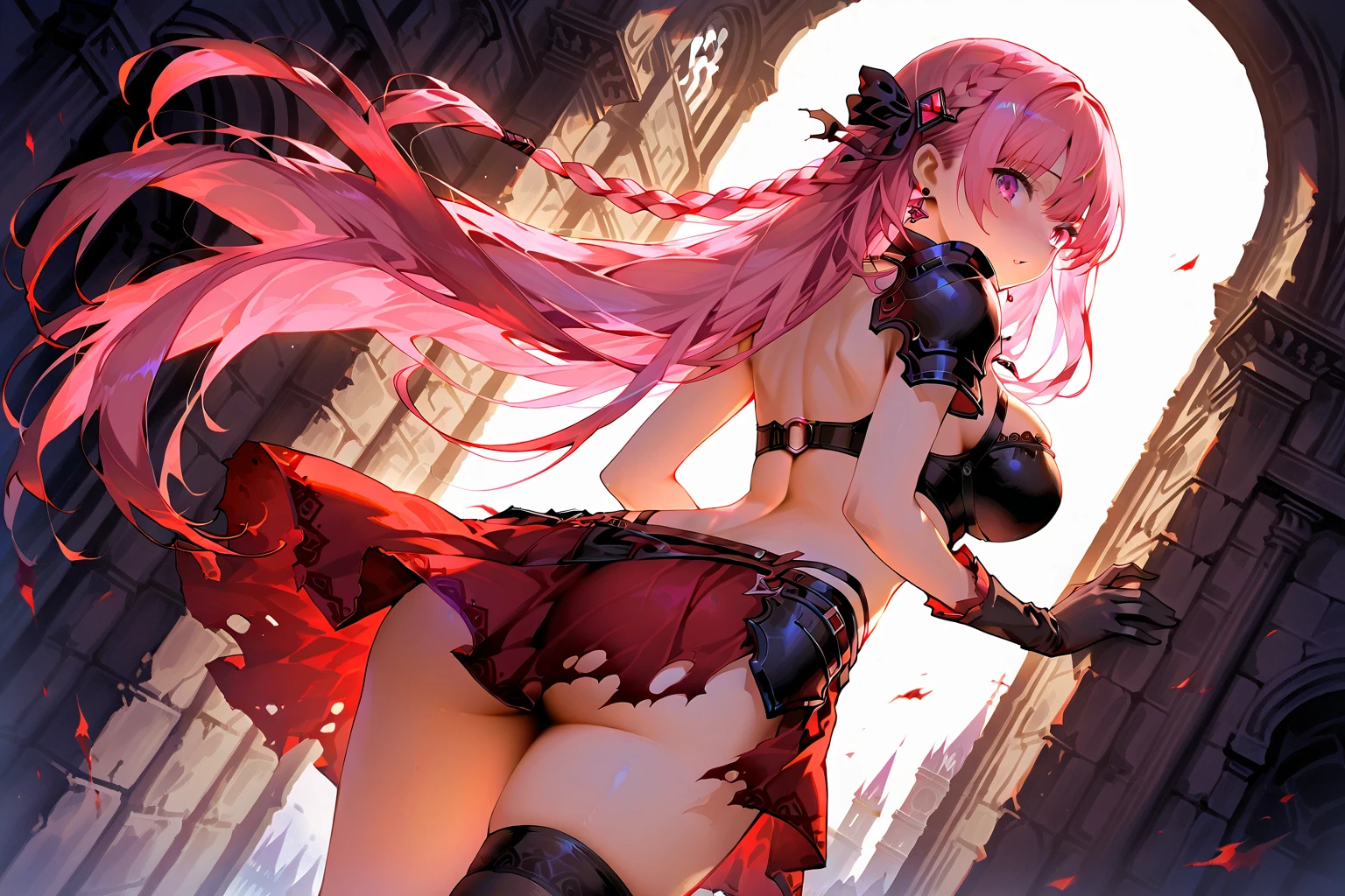 Woman, HAVING SEX, having sex (female in heat) very horny, age 26,(long pink and very messy hair) well-defined face and eyes, saliva, heart shaped pupils, tears, 4K, with various accessories on the body, hair with braids, (torn abdomen)), long, toned and well-defined arms and legs, (She has a piercing in her navel and several other accessories on her body., medium breasts), excessive sweat, ((pink eyes)), choker, very sexy, (((perfect well defined body , without panties or bra showing off her beautiful breasts))),,orgasming (no bra with bare breasts showing), , tatoo, ahegao, face perfect bem detalhado, Feet and hands well detailed with a pink sock just above the knee with black straps on the thighs, ((very sexy)), face perfect, She is without panties, showing a beautiful little vagina , shaved , (She is standing with her back against the wall exibindo sua bela, small, well-defined vagina, shaved e seus belos peito), blush、horny face, juice dripping from pussy (high leather boots, (wet with sweat) Very Excited, oozing semen from vagina very realistic and well designed, work of art, high qualiy, 4K, High definition, She is standing with her back against the wall, (orgasming), tramp, delicious, safada, (lying down), submissa, Masturbating, well-defined anus, small, well-defined and realistic vagina, oozing a lot of sperm from the vagina and anus, com tears nos olhos, (crying with pleasure) Very Excited com esperma escorrendo na boca 