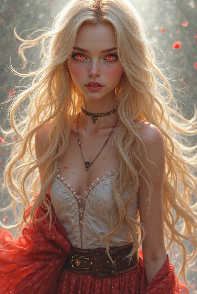 Blonde dragon woman