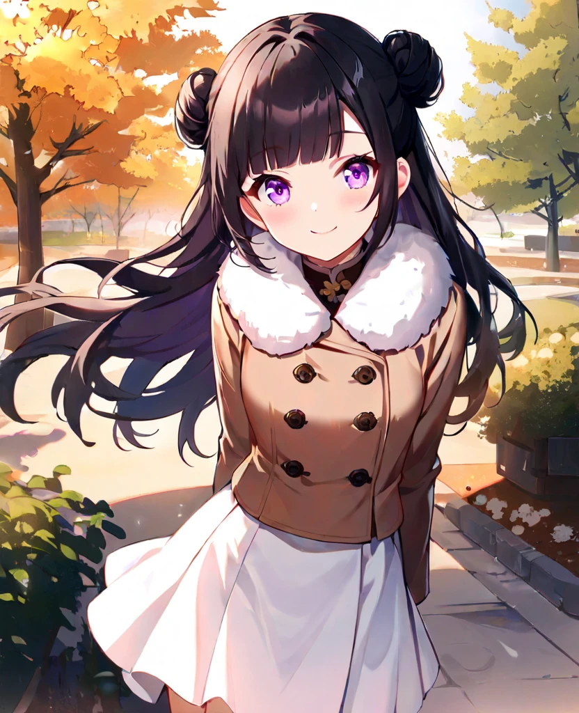 (masterpiece:1.4), high quality, high definition, sharp focus, detailed face, anime, best quality, 4k, 8k, absurd resolution, intricate detail, detailed hands, detailed eyes, animation, illustration, highly detailed, highres, extremely detailed, <lora:ETO_OCC002:0.7> ETO_OCC, black hair, curly hair,longhair, thick eyebrows, <lora:hyperdenoiser_v090:0.6>, (looking at viewer:1.6), (plump), (curvy), (thick), (hazel eyes:1.3), (parted bangs:1.4), <lora:mesugaki-10:0.6>, smiling, smug, <lora:ETO_OC:0.2> ETO-OC, <lora:sensualface_type1:0.6>, gasping, ecstasy, seductive smile, <lora:perfetfingers:1>, pureerosface_v1, prettify, OverallDetail, Illust-InstaFilter, hotify, edgQuality, Earth-QualityPos, BodyPositive, Best_QualityPos, Leaning backwards slightly, arching back again, Fisheye-shot, 1girl, breasts, skindentation, <lora:pinup_resize:0.8> <lora:hyperrefiner_v090:0.6>, <lora:jack3tdr3ss2:1> jack3tdr3ss, (fur trim:1.4), fur trim jacket dress, long sleeves, pantyhose, winter, snow, city, (Light purple fur trim jacket),