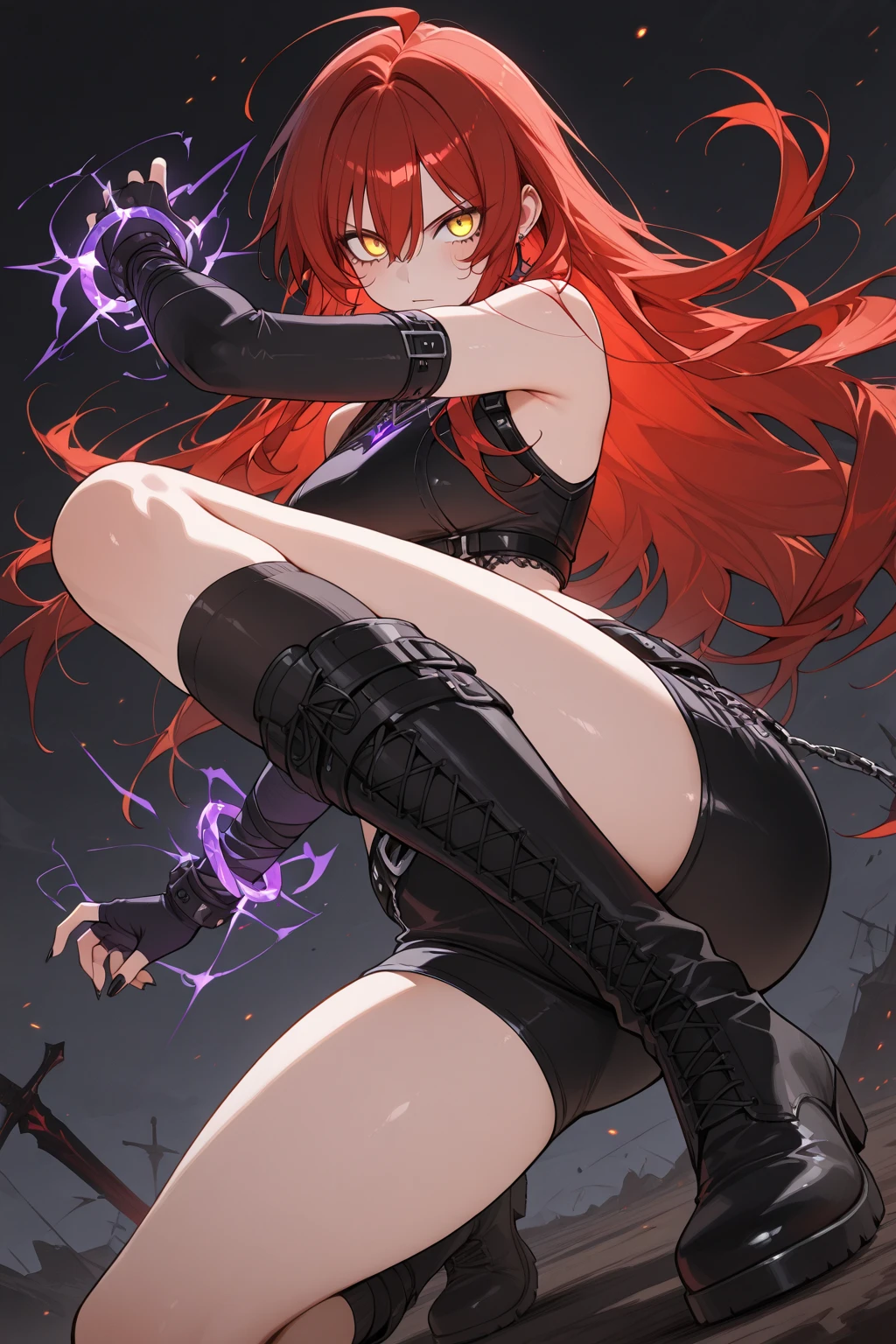 A superheroine wearing skimpy outfit, sleeveless, long hair, flying, wielding daggers, no cape, no mask, dynamic pose, 3d, (8k), detailed texture,(hyperdetailed), (photo realistic), cinematic light, cinematic action, highly detailed, realistic, Isometric, full body, in frame, driven expression, dark theme, (extremely detailed eyes), detailed symmetric realistic face, extremely detailed natural texture, masterpiece, extremely detailed, amazing, fine detail, rich colors, hyper realistic lifelike texture, dramatic lighting, unreal engine, trending on art station, photo realistic, RAW photo, high quality, high res, sharp focus, extremely detailed, cinematic lighting, 8k, high definition, cinematic, neoprene, unreal engine 5, ultra sharp focus