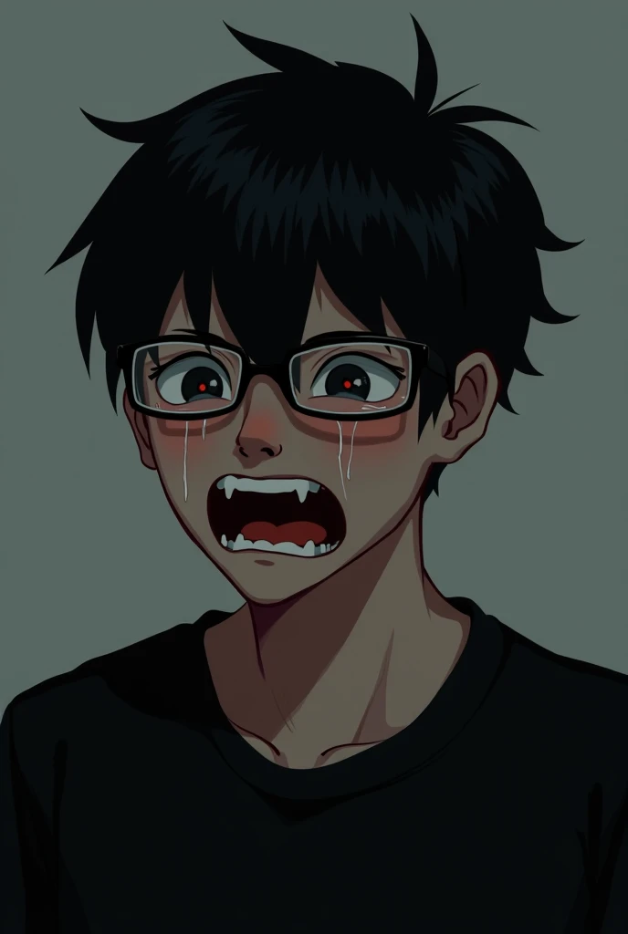 <lora:avo_rifl_08-02:1>
1boy, 2others, black eyes, empty eyes, false smile, formal, hair between eyes, highres, liquid, looking at viewer, multiple others, necktie, open mouth, short hair, suit, symbolism, transformation, upper body, white background
