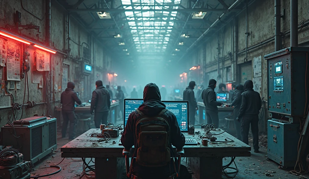 "An evil skull day trader sitting in front of several computers trading the financial market on the mt5 platform, top quality picture. Add the text 'Eder Santo Professional trader investments Creating terror in the market' in the image."
