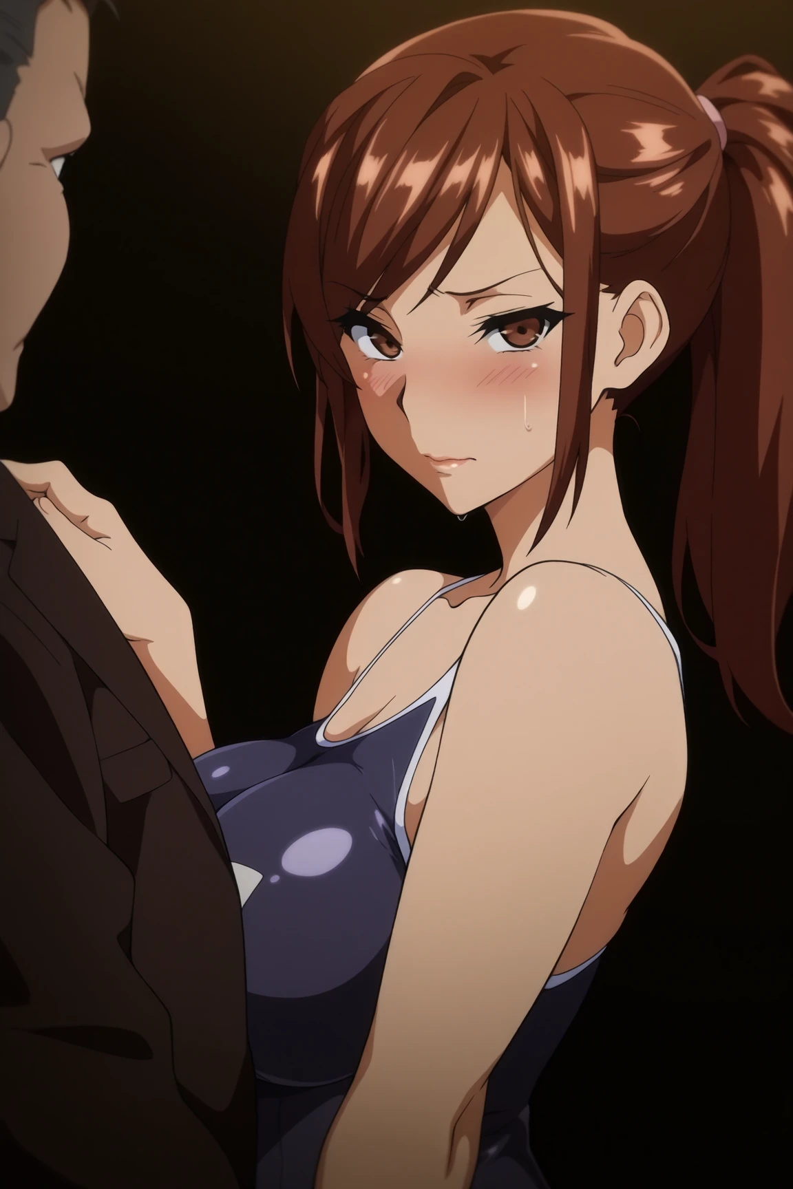 8k high quality detailed,highres,anime,comic,detailed image,
(an illustration of a age girl posing,an illustration of girl,teengirl,magazine_sheet),(magazine_illustration),
(, OVA_Liulijiang,mature female,brown hair,brown eyes,large breasts,mole on breast,sagging breasts),Encouraging Smile,detailed_face,
adjusting her collar,
((XCYP Cheongsam beauties):0.85),(,realistic clothing texture,realistic_skin_texture),