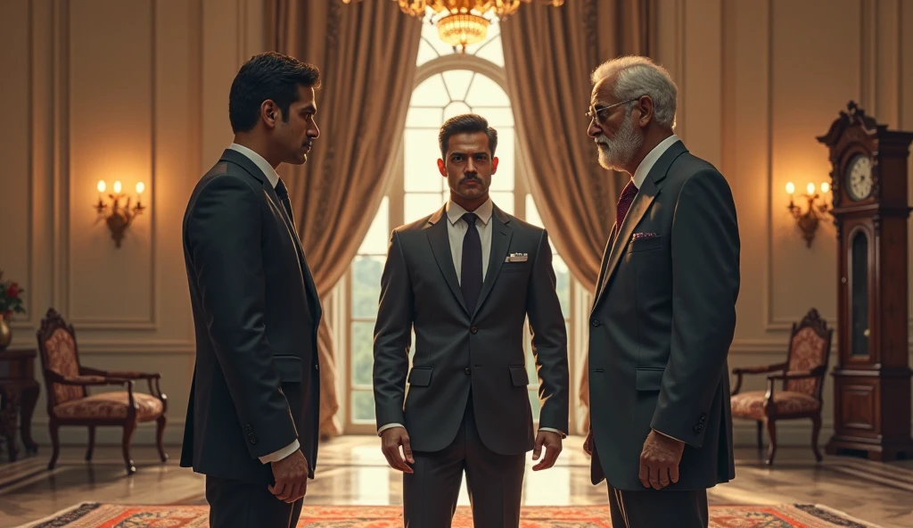 The men's costume is very simple and serious, a white tie, long-sleeved dress shirts that are usually white or gray, waistcoat, white or gray dress pants and white or gray dress shoes