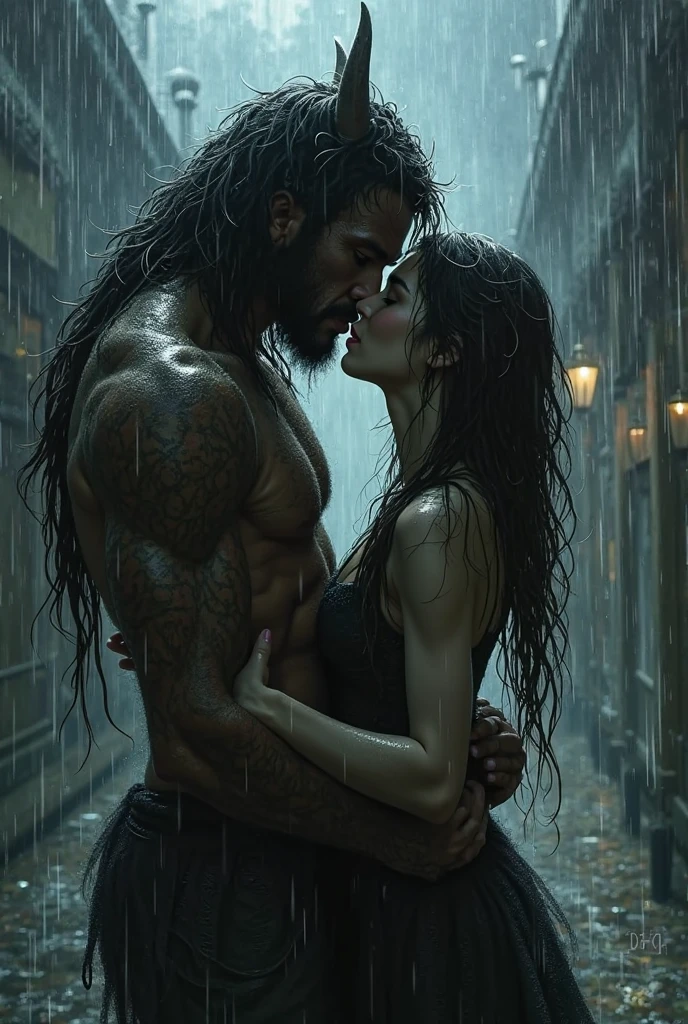 russian tiny girl big lios red lipstick micro bikini with erotic muscular father rain soaked body Strom blonde