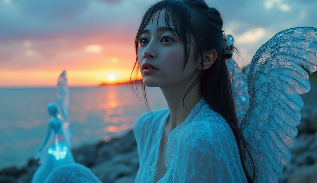 (Salar de Uyuni:1.3), (Clear blue sky and clouds reflecting on the surface of the lake), (cowboy shot), (Walking), (Medium hair, black hair), best quality, masterpiece, ultra high res, (photorealistic:1.4), RAW photo, (1woman:1.3, solo), (asian girl, ultra delicate face, ultra Beautiful fece, ultra delicate eyes, ultra detailed nouse, ultra detailed mouth, ultra detailed facial features), (bikini), (medium breast:1.3), from the front side, shiny skin, Sony α7, 85mm Lens, f1.8