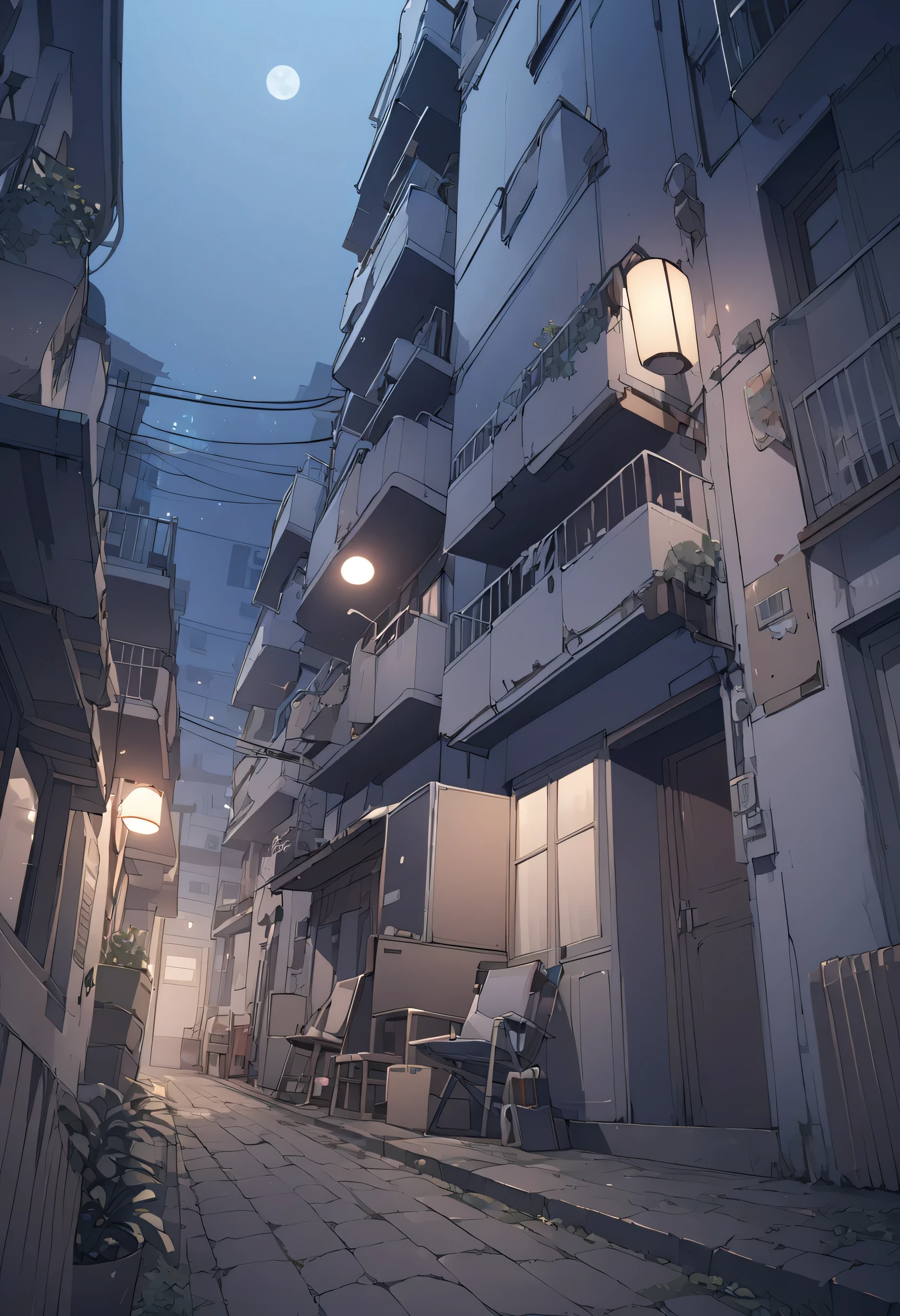 Shabby Apartment、night