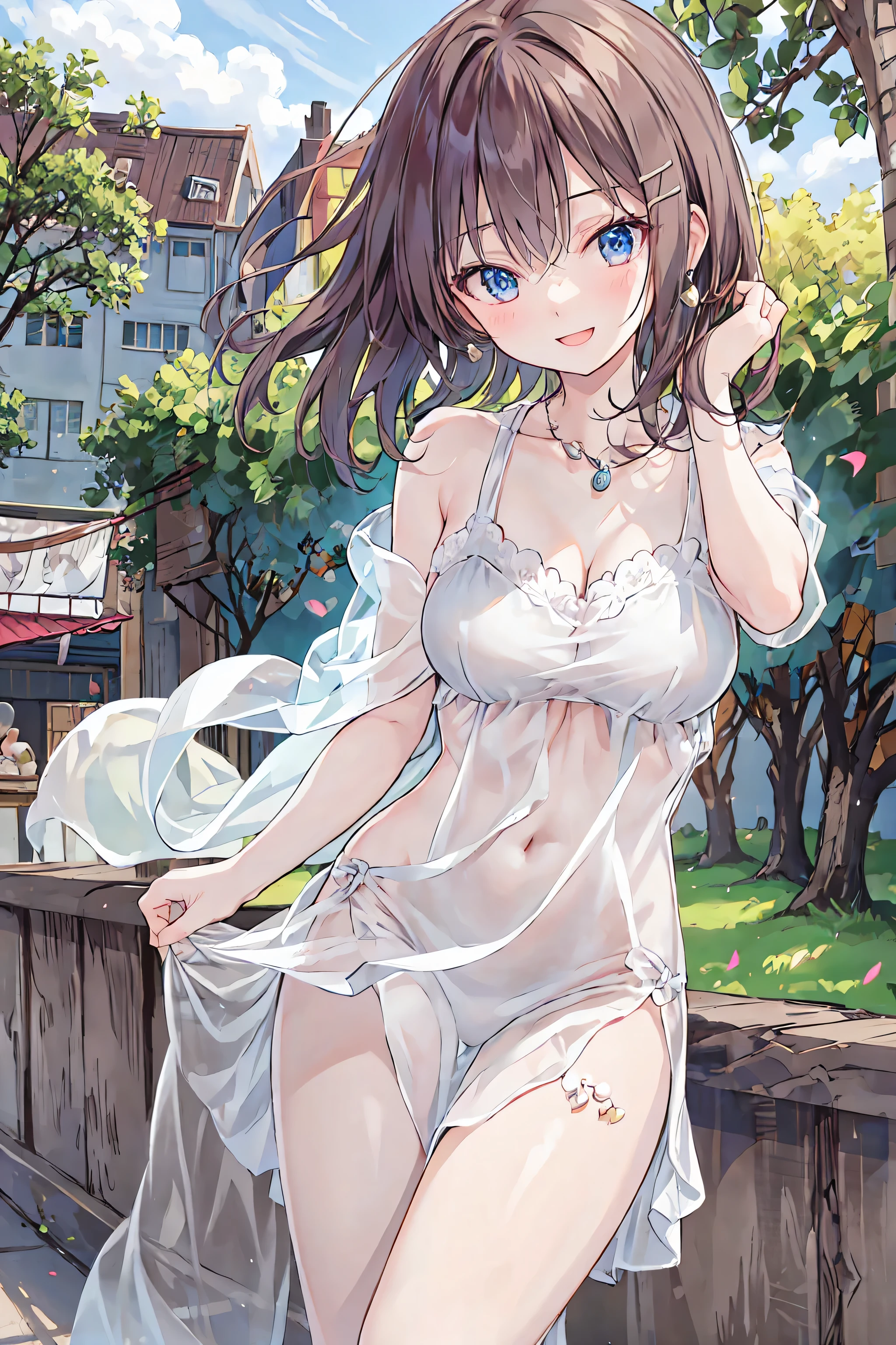  [[One person, Akizuki/Autumn Moon (Kantai Collection) Kantai Collection]], Beautiful attention to detail, Close one eye, ), Curvy, thin, Large Breasts, (Cleavage) , (Sexy pose), (Seductive pose), (Crop Top Belly Button), (Naked Towel, (see-through Naked Towel, Adhesive Naked Towel)), (Close-up shot), Dynamic angle from below, Highest quality, Very detailed, masterpiece, Ultra-high resolution, 8k, Nipples, Squat,,((show off pussy crotch grab)), smile
