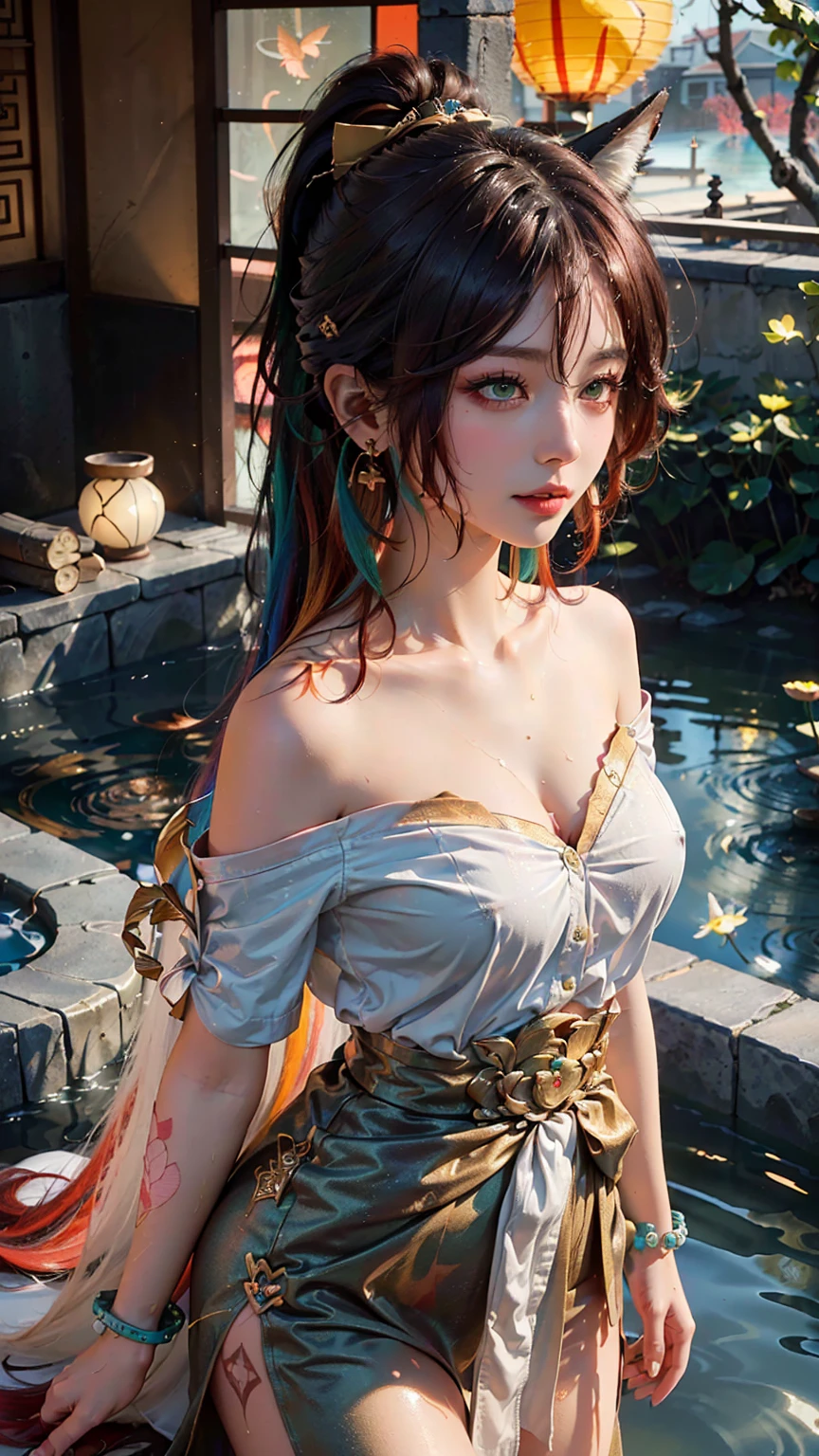 Black hair, (long hair), black eyes, (glowing eyes), (white thighhighs:1.2), orgasmic face, seduction, eroticism, seductive expression, black face, charming, blushing, shyness, shyness, shyness, disgust, disgust, (oversized), played badly,, make eyes at someone, ah-hey, comfortable, screaming, opening mouth, drooling, sexual spasms, White skin red, rosy face, sweat, wet body, color, alone, crying on the ground in a student uniform, duck sitting, desire dissatisfaction, loneliness, caress, sexual pleasure, enduring pleasure, erk off, A charming expression, (crying on the ground in a student uniform detail portrayal), (duck sitting detail depiction front), detail portrayal, bust (Masterpiece), (Close Up), ( Best Quality), Extremely detailed, (Close Up) Exquisite, Beautiful, (Close Up), (A Beautiful Girl), (Collar, Collar), (Detailed Pink Areolae Nail:, (delicate depiction of skin), (voluminous skin: 1.4), top-notch CG quality 8k wallpaper, realistic, master level, masterpiece, portrait, center, viewing lens, beautiful Chinese and Korean mixed blood idols, (ultra fine description of facial and facial details), (blushing face), lip biting makeup, sweet smile, perfect facial features, red eyes, blind bands+hair over one eye, (Ruby nail). fat_ Mons, cameltoe,