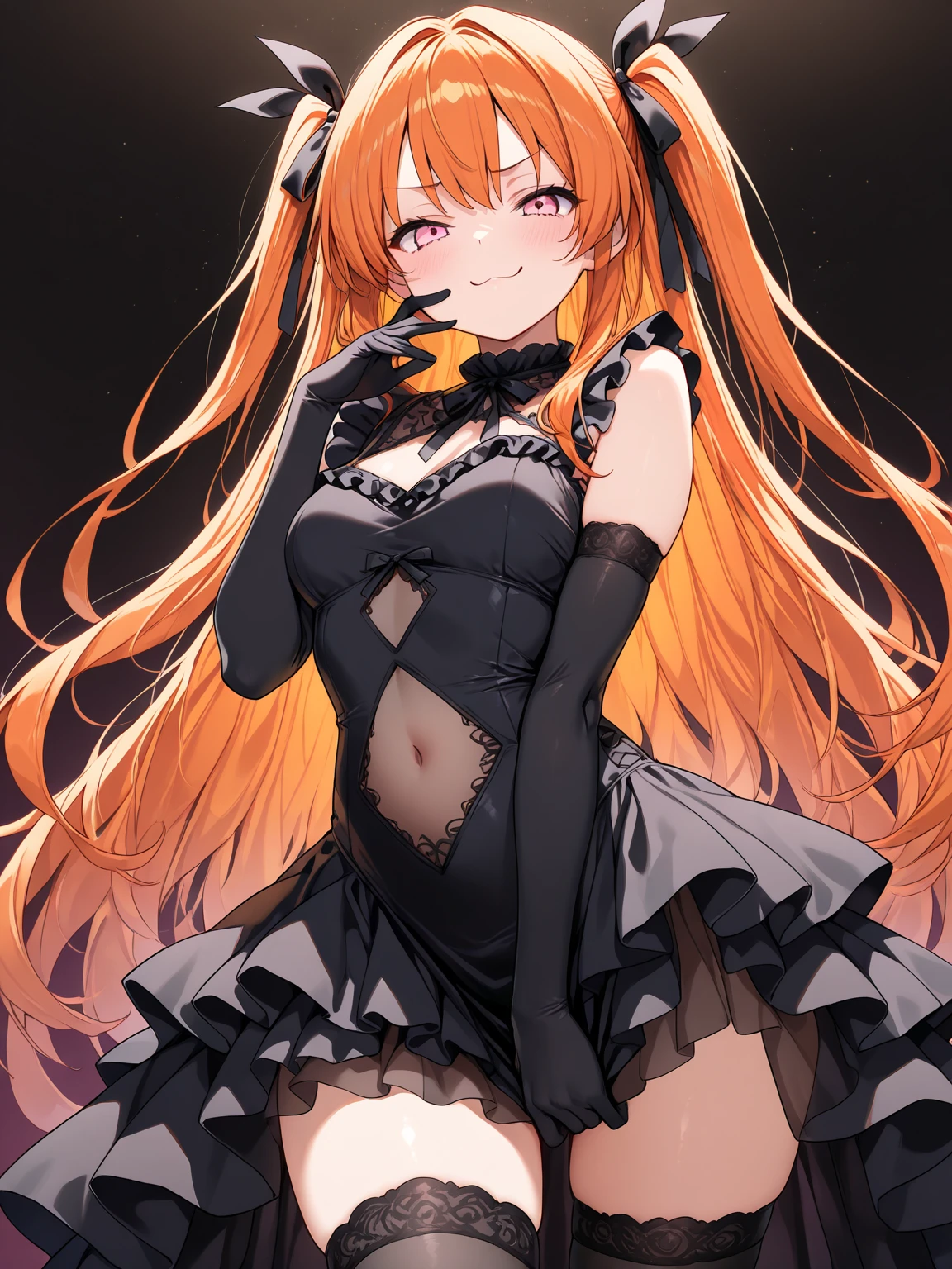 masterpiece, best quality, ultra-detailed, mature, solo, silence suzuka \(umamusume\),  <lora:silenceSuzuka_v10:0.8>, flat chest,  succubus, devil wings, devil tail, halloween, tattoo, evil smile,
