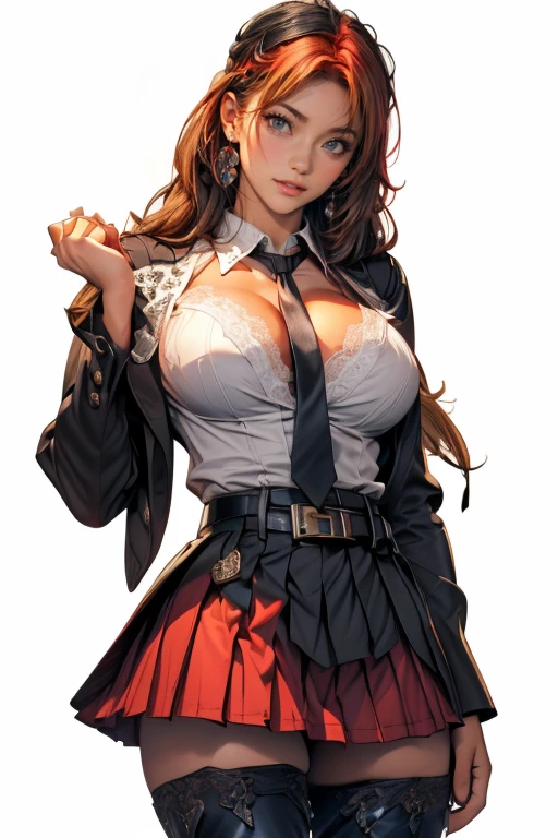 (Very beautiful face and eyes:1.2),(Laugh together),((Big Breasts))、Skirt fluttering in the wind、Fresh Skin、Beautiful legs,Pink Ranger、Fit,Redhead、Yellow headband、garter belt、Double teeth、Stick your butt out
(Highest quality,masterpiece:1.2),1 girl,Looking at the audience,
Natural light,Hair blowing in the wind,Beautifully detailed skies,