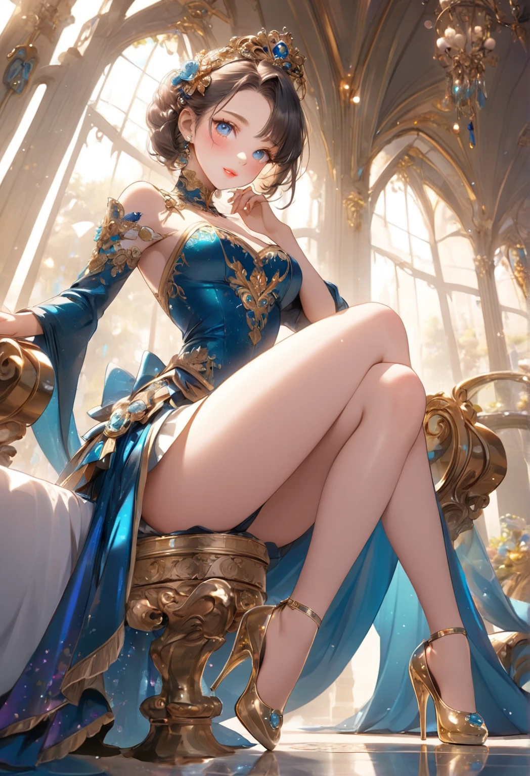 a stunning interpretation of nike shoe sneaker made of petals, advertsiement, solarpunk, highly detailed and intricate, golden ratio, very colorful, hypermaximalist, ornate, luxury, elite, good vibes, oil painting, cinematic, cgsociety, James jean, Brian froud, ross tran