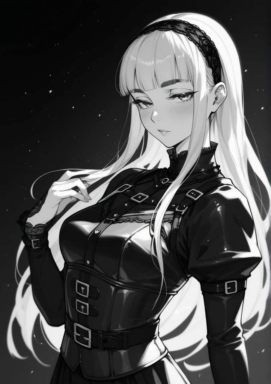 <lora:fx_scratchyline:0.5>, scratchylines, sketch, lineart, monochrome, 1girl, Casual, relaxed ponytail, wearing Cropped Sequin Top || <lora:fx_scratchyline:0.2>, scratchylines, masterpiece, 8k, high resolution, shallow depth of field, sharp focus