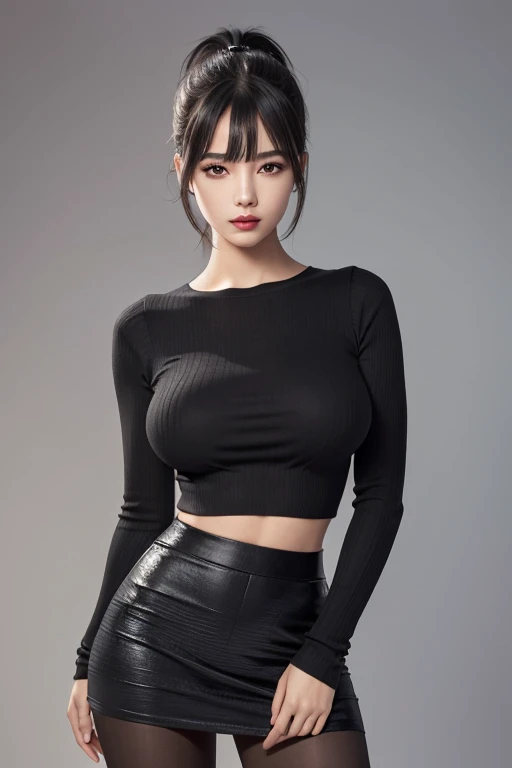 Royal sister,tight skirt,Upper body,big breasts、front