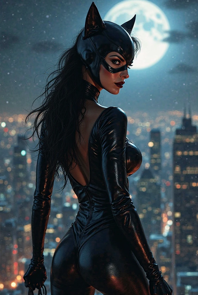 Generate sexy and gorgeous catwoman naked