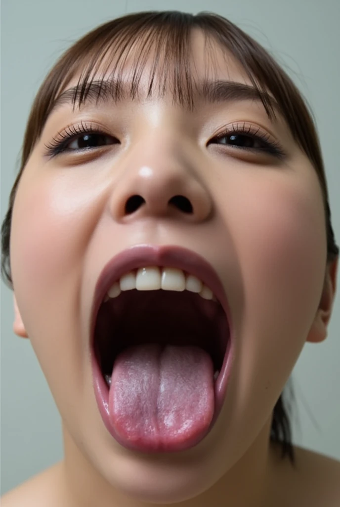 Beautiful Japanese actresses、1 Girl,flying debris,,Award-winning photo, Very detailed,Face Focus, Big double eyes(Woman with open mouth and closed eyes )Anatomically correct, 18-year-old、Black Hair、Shiny skin、(((Macro close up of face)))、Realistic nostrils、Long and narrow nasal cavity,,,((White sleeveless shirt))、(Sharp Nose)Frowning performance:1.4,,performance,Frowning,please raise your head、Oily facial skin,Tied Hair,Squatting and giving a blowjob,female teacher,Squatting in the hallway、Squat、50 degree hot room、Skin shiny with sweat、Wet transparent fabric,Sweaty all over my face,A face enduring intense pain、Screaming face,Open your mouth wide and scream,((Ahegao, Drooling, Saliva trace, Long Tongue, Face to face, Textured skin, Anatomically correct, 超High resolution, High resolution))head is up,Public A woman with only her face showing through the curtain is clearly having sex in the doggy style position,((Symmetrical face))((hyper realistic detail shiny skin,Detailed beautiful delicate face,extremely detailed nose))