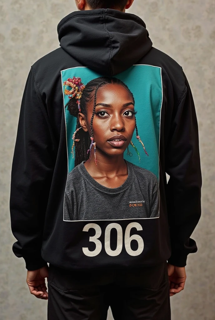 beautiful black girl, black hoodie, upper body <lora:light_slider_v10:-5>8k,4