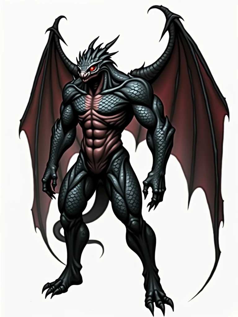 Betrax
**Betrax**
**Basic Information:**
- **Nome:** Betrax
- **Idade:** Desconhecida
- **Gender:** Masculino (although this may be irrelevant to a demon)
- **Tamanho (altura):** 1,30m
- **Peso:** Desconhecido
**Appearance:**
- **Corpo:** A red demon full of scales, biped is anthropomorphic, e elegante.
- **Rosto:** Dragon shape with intense red eyes and sharp teeth.
- **hands:** Garras longas capazes de causar danos significativos.
- **feet:** Three large clawed toes on each foot.
- **Escamas:** Cobrem todo o corpo, providing additional protection.
- **Rabo:** Representa 75% do comprimento corporal.
- **Asas:** Grandes e vermelhas, closed on the floor, mas capazes de abrir para voo.
**Personalidade:**
- **Com Maskara:** Protetor, unselfish, corajoso, determinado, charismatic, playful and sensitive.
**Poderes:**
- **Level 10:** Chamas Infernais, titanic force, Corrosive Venom.
- **Level 9:** Demonic Resistance, Claws of Doom, Scale Carapace, Demonic Transformation, accelerated regeneration.
- **Level 8:** Agilidade Sombria, Sopro Infernal, Demon Leap, sonic scream.
- **Level 7:** Shock Wave Emission, night vision, Demon Flight.
**Relacionamentos:**
- **Com Maskara:** Demonstrate a protective and friendly relationship.
**Backstory:**
- **Origem:** Desconhecida.
- **Motivations and Objectives:** Desconhecidos.
