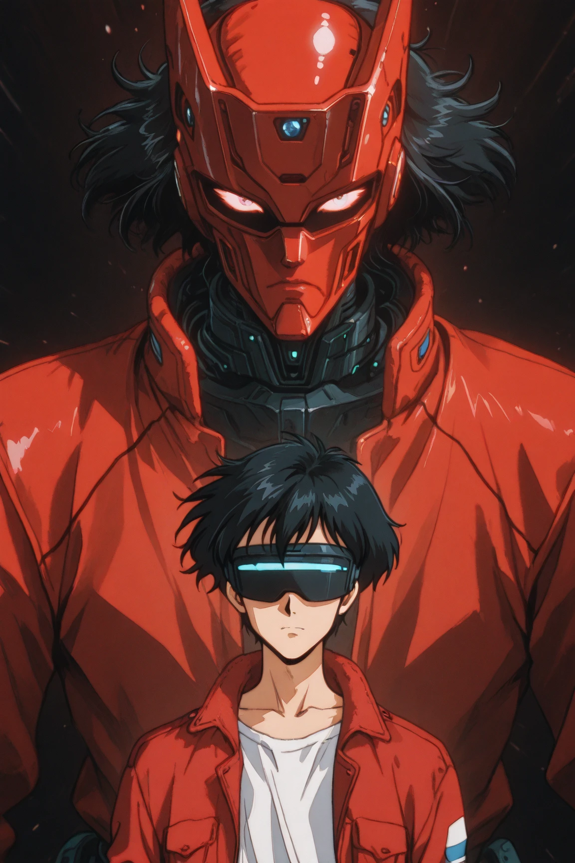 a close up of a person, in the anime ghost in the shell, gits anime, akira anime cyberpunk, screenshot from a 2012s anime