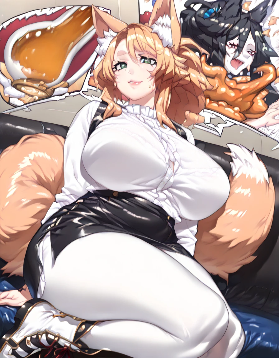 ultra-detailed, extremely detailed,Masterpiece,(Best Quality),(Super Detail),(Very Delicate and Beautiful),((erotic)),full body ,solemn atmosphere, NFSW, tamamo, tre anatomically correct, perfect body, tight thight,(Long hair, pink hair, twintails, fox ears, Fox tail, one tail), curvy, huge breasts, massive breasts, saggy breasts, Pretty face, perfect face, (full nude, naked, nude), Reddening cheeks, ((Lewd)), heart-shaped pupil, wet ski, (((excessive cum, cum on face, cum on body, Sexually suggestive liquid, sperm, cum in pussy, orgasm, woman trembling with sexual climax))), sex, ahegao, pubic tattoo, (Make love, Hardcore)
